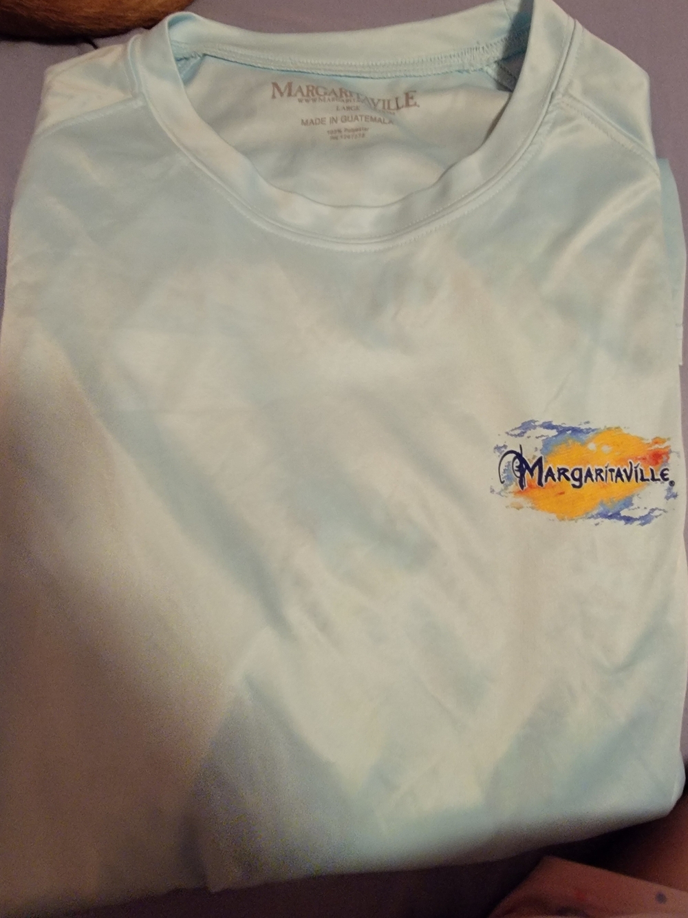 Margaritaville Light Blue Long-Sleeve Logo Tee